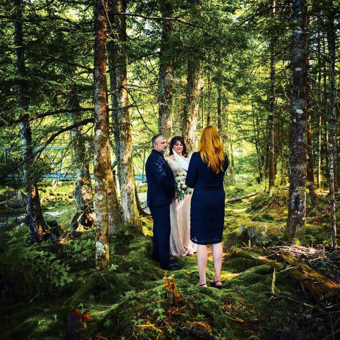 Wedding in the forest at our luxury resort